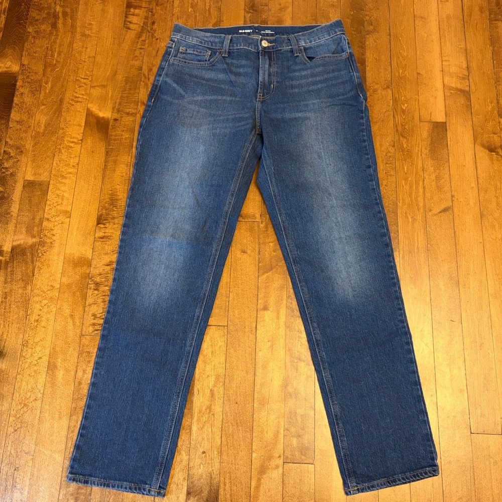 Old Navy Women's Size 8 Wow Boyfriend Mid-Rise Jeans Medium Wash Stretch Denim